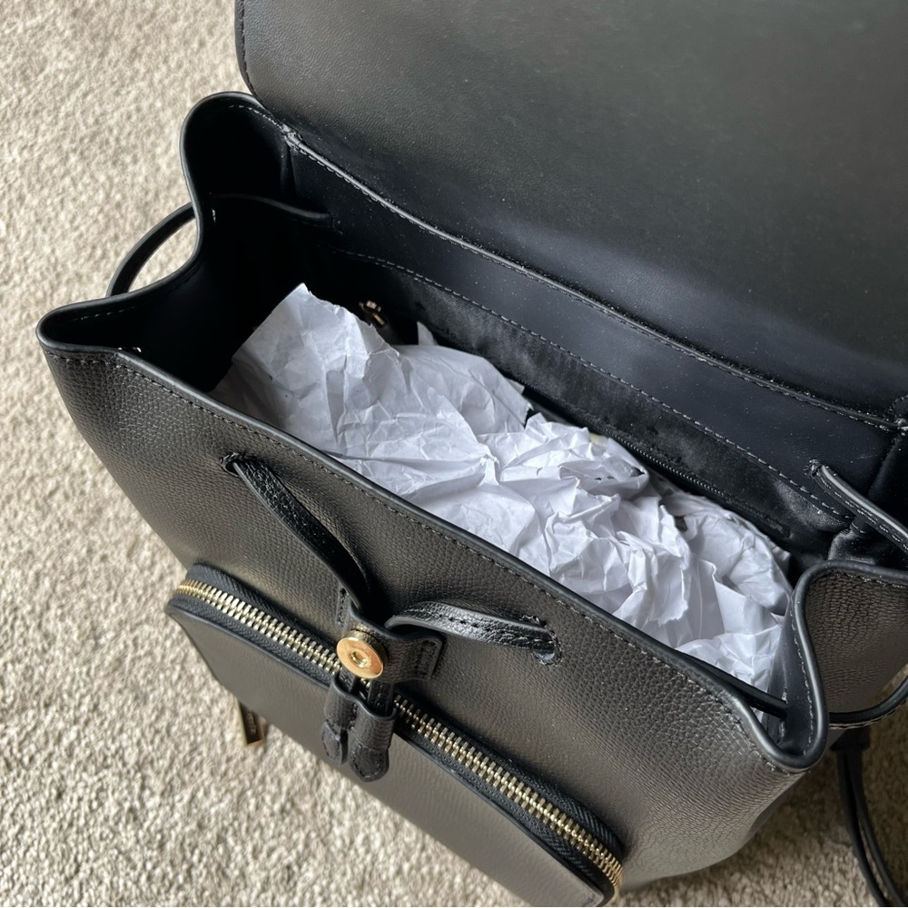 Kate Spade Black Leather Backpack - Picture 7 of 8